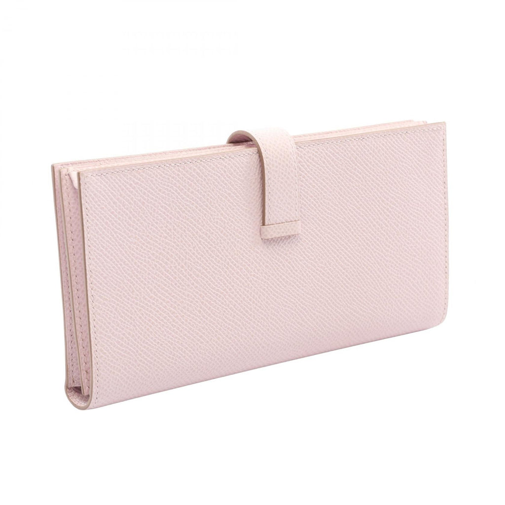 Hermès Bearn Soufflet · Mauve Pale · Epsom
