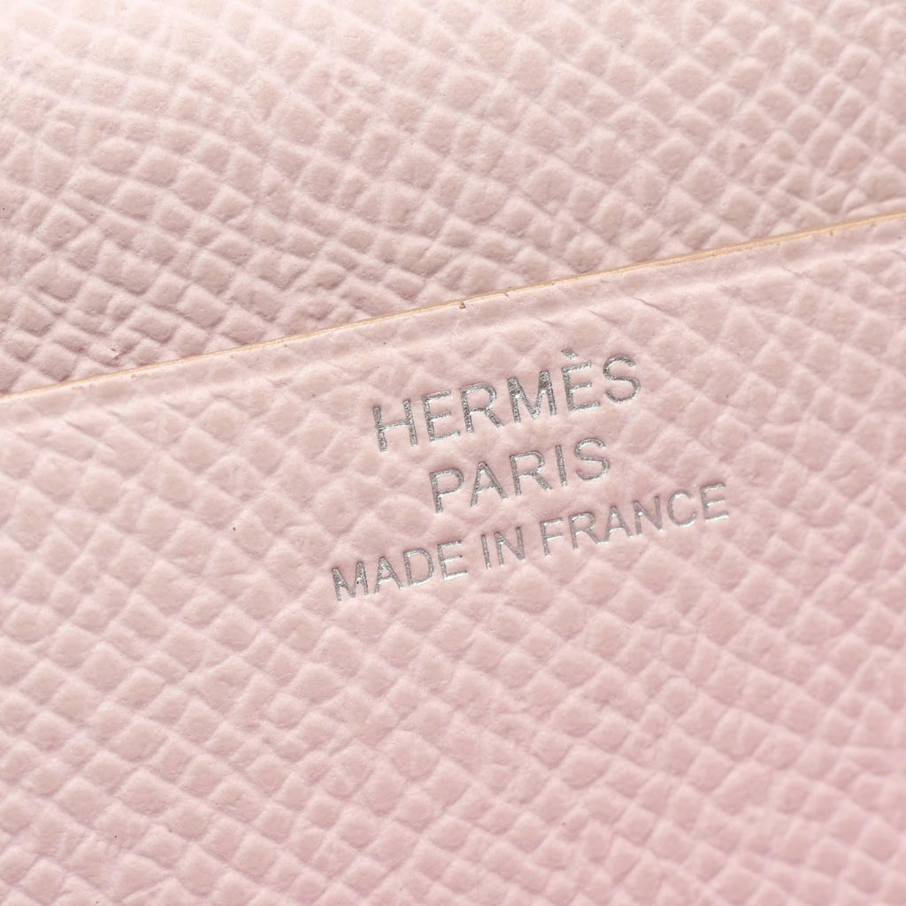 Hermès Bearn Soufflet · Mauve Pale · Epsom