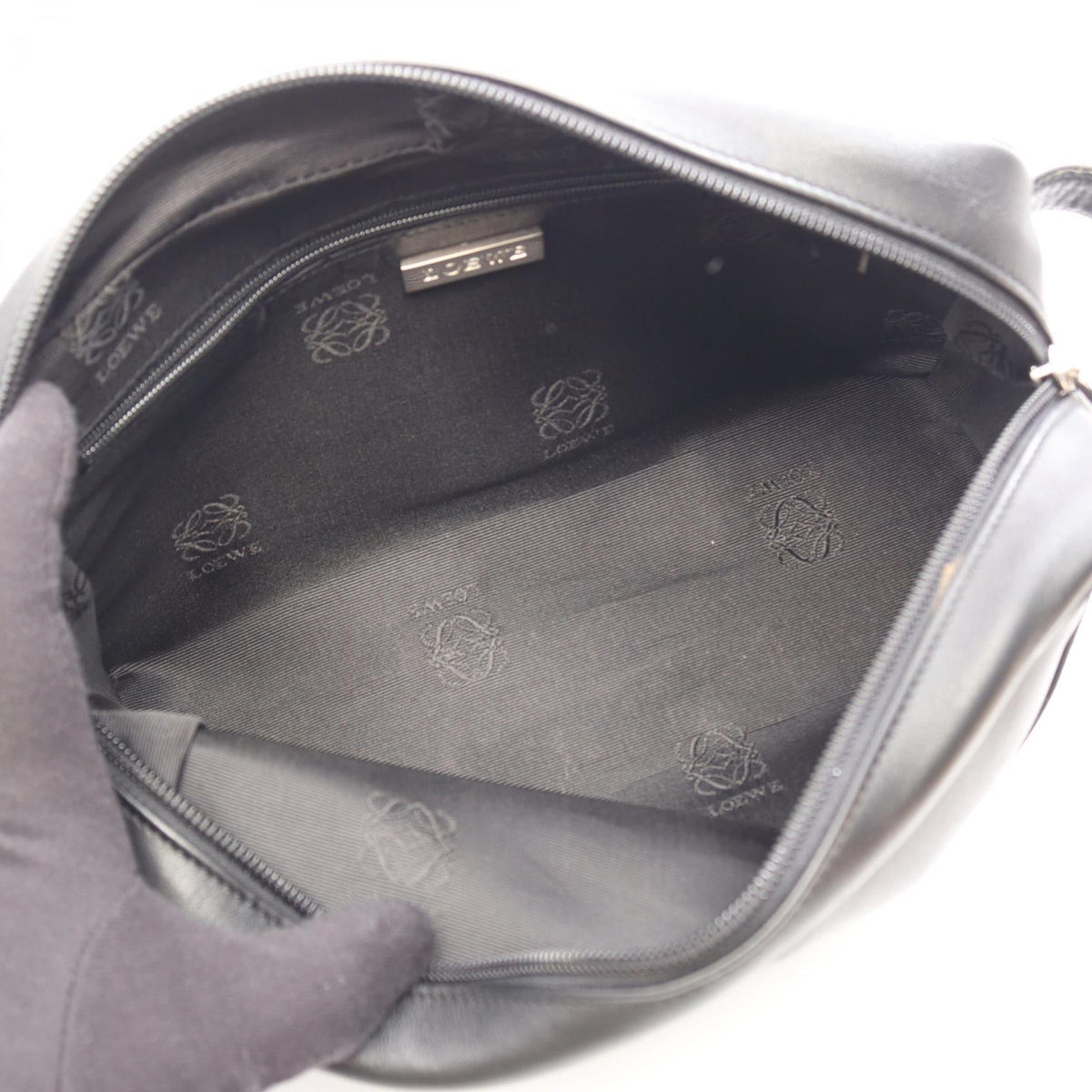 LOEWE Anagram · Leather Clutch