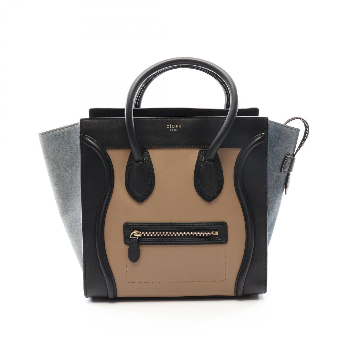 Celine Luggage Mini Shopper · Leather Suede