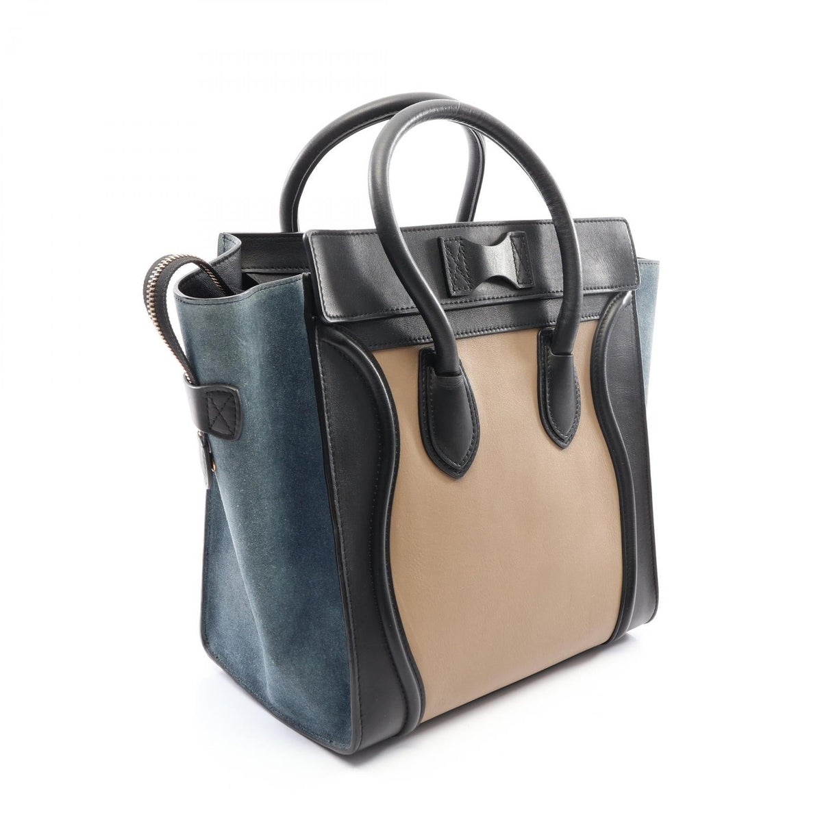 Celine Luggage Mini Shopper · Leather Suede