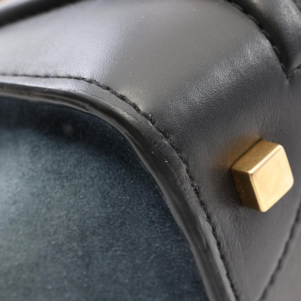 Celine Luggage Mini Shopper · Leather Suede