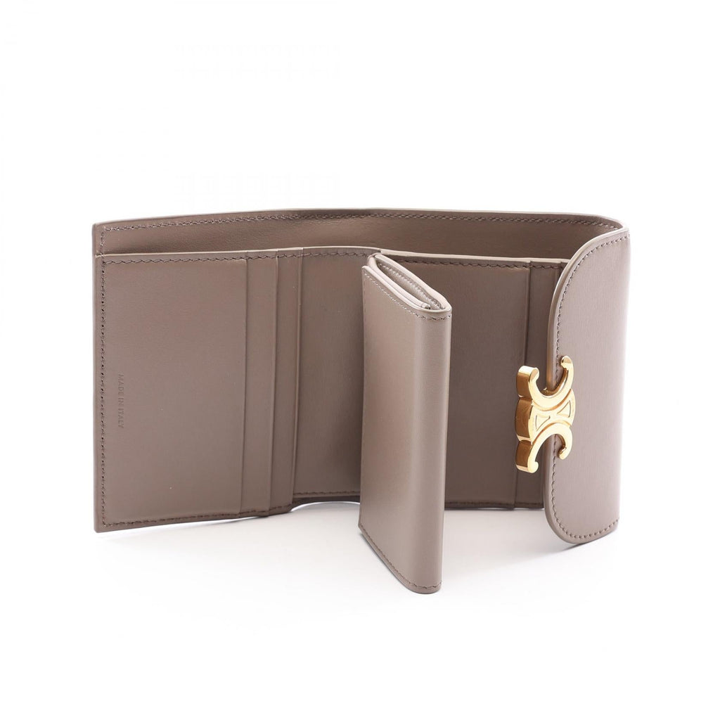 Celine Triomphe · Flap Wallet · Leather