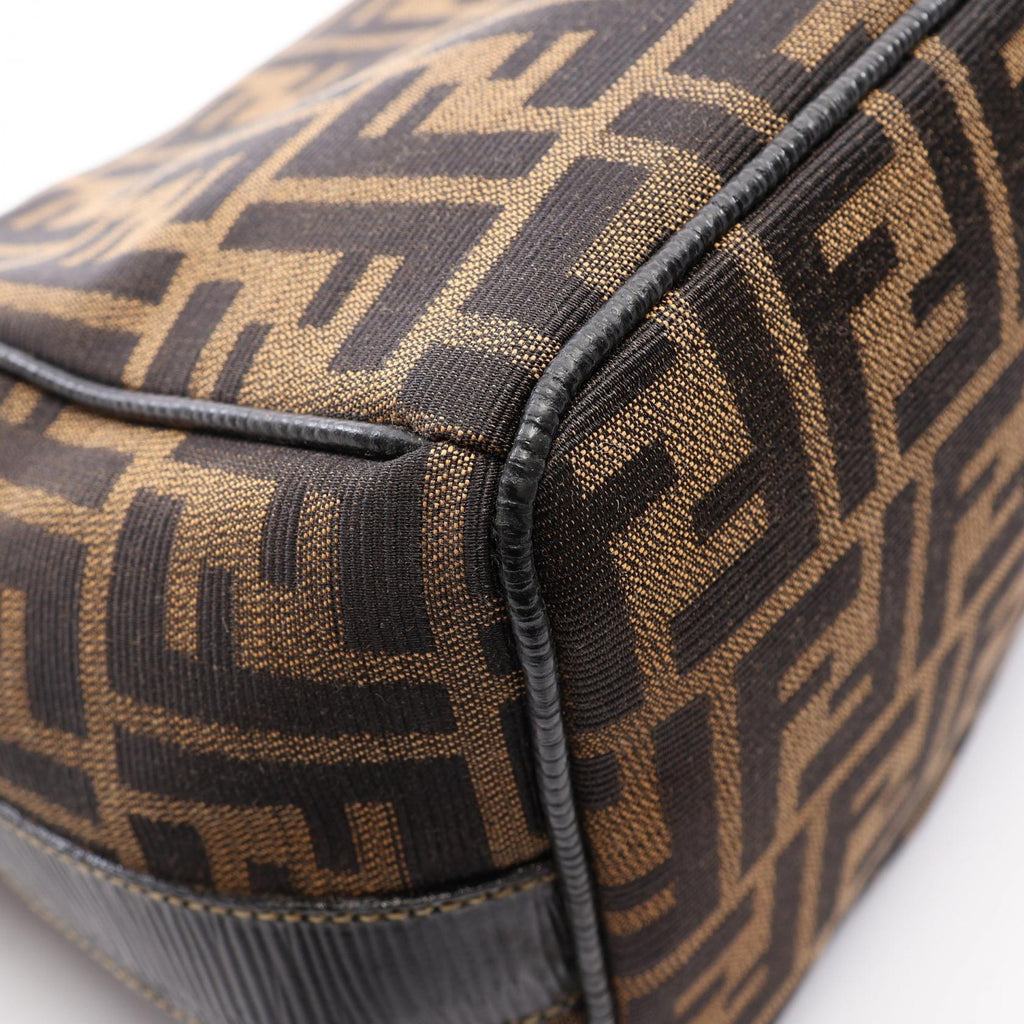Fendi Zucca · Canvas Leather Handbag