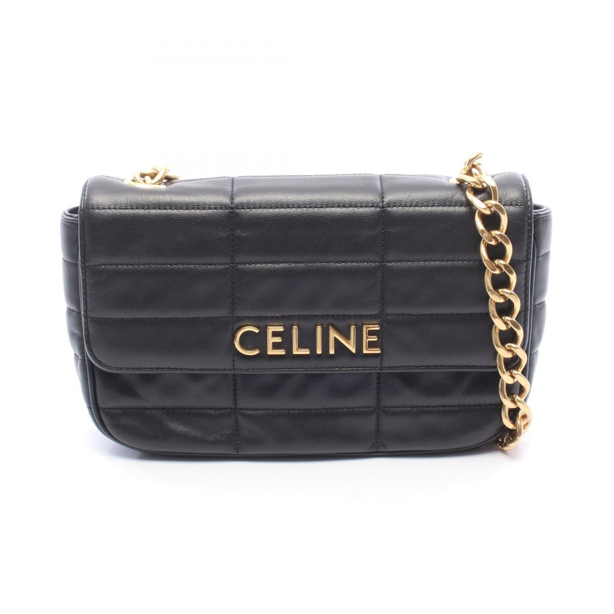 CELINE Monochrome · Leather Shoulder Bag