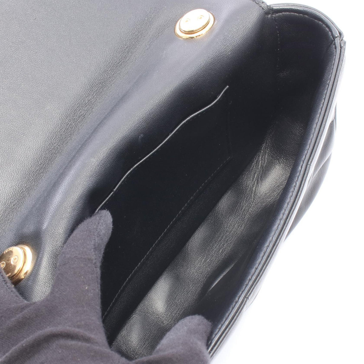 CELINE Monochrome · Leather Shoulder Bag