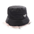 PRADA Re-Nylon · Fur-Trimmed Bucket Hat
