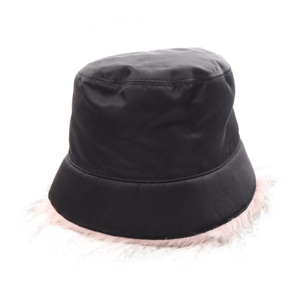 PRADA Re-Nylon · Fur-Trimmed Bucket Hat