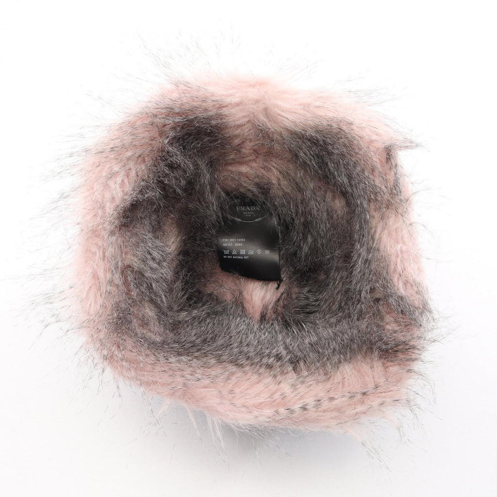 PRADA Re-Nylon · Fur-Trimmed Bucket Hat