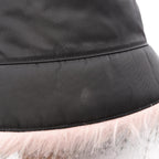 PRADA Re-Nylon · Fur-Trimmed Bucket Hat