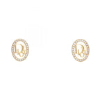 Dior Oblique · Rhinestone Earrings