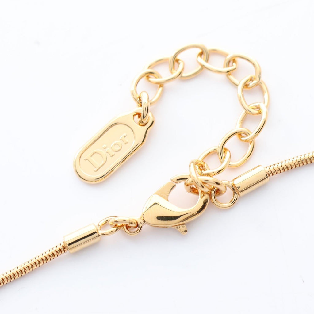Dior Oblique Necklace · Gold Plated