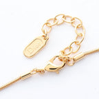 Dior Oblique Necklace · Gold Plated