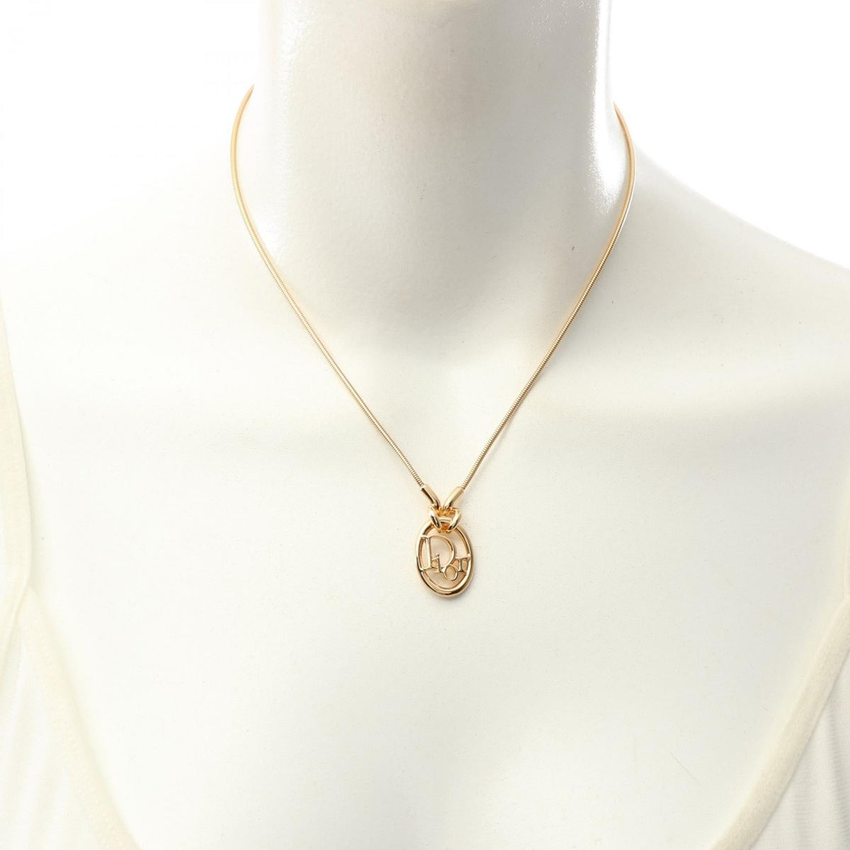 Dior Oblique Necklace · Gold Plated