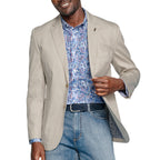 Washed Cotton Dobby Blazer // Stone