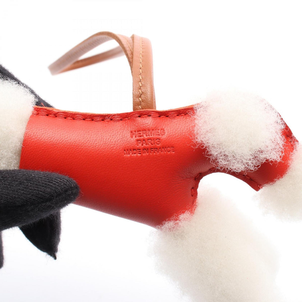 Hermès Buddy Bag Charm · Agneau Milo · K