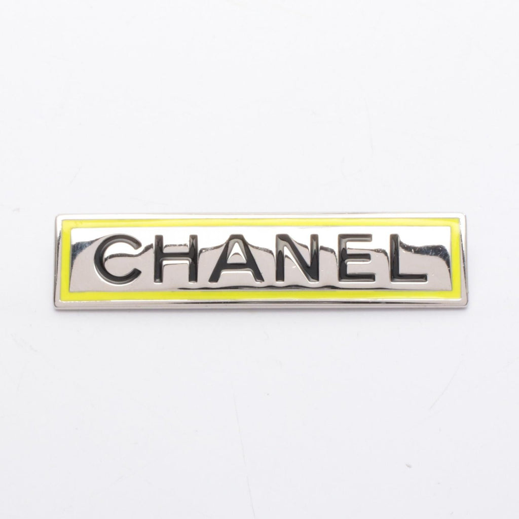 CHANEL · CC Logo Brooch · Stainless Steel
