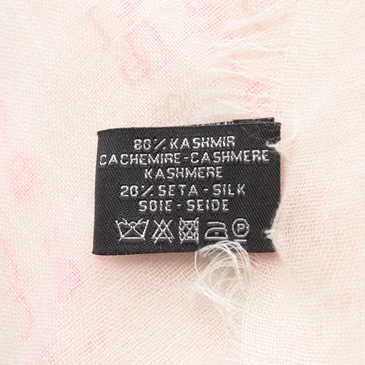 CHANEL Silk & Cashmere Text Stole