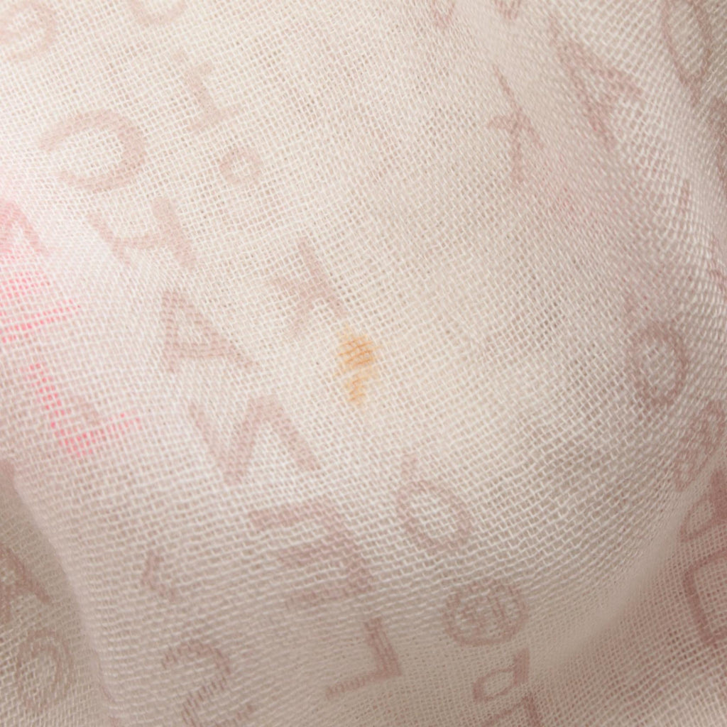 CHANEL Silk & Cashmere Text Stole