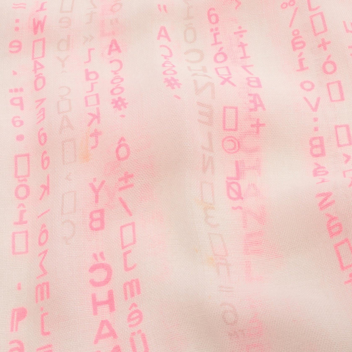 CHANEL Silk & Cashmere Text Stole