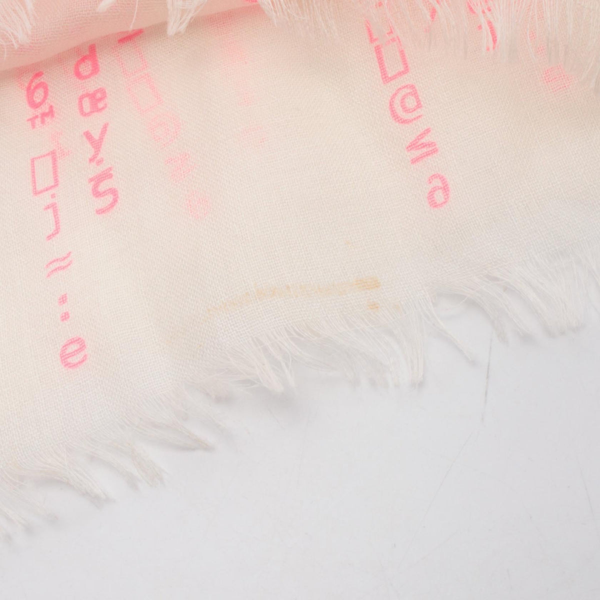 CHANEL Silk & Cashmere Text Stole