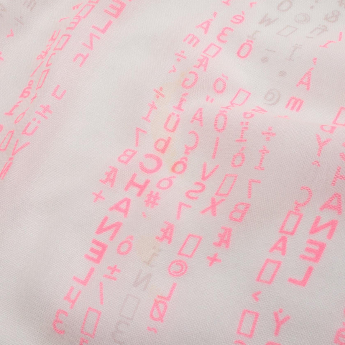 CHANEL Silk & Cashmere Text Stole
