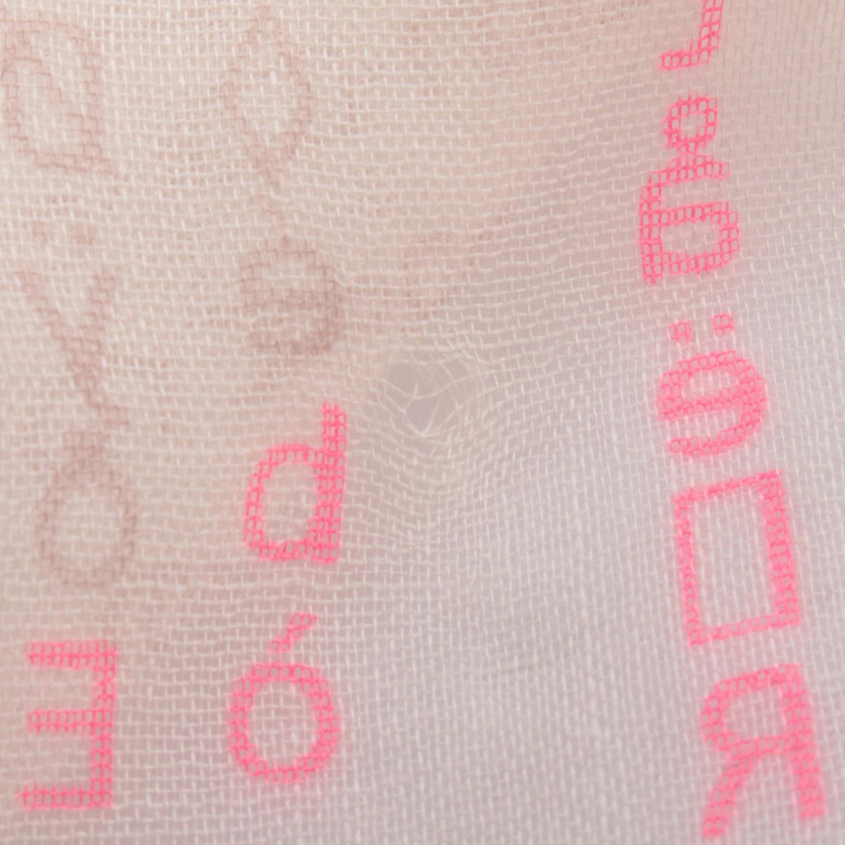 CHANEL Silk & Cashmere Text Stole