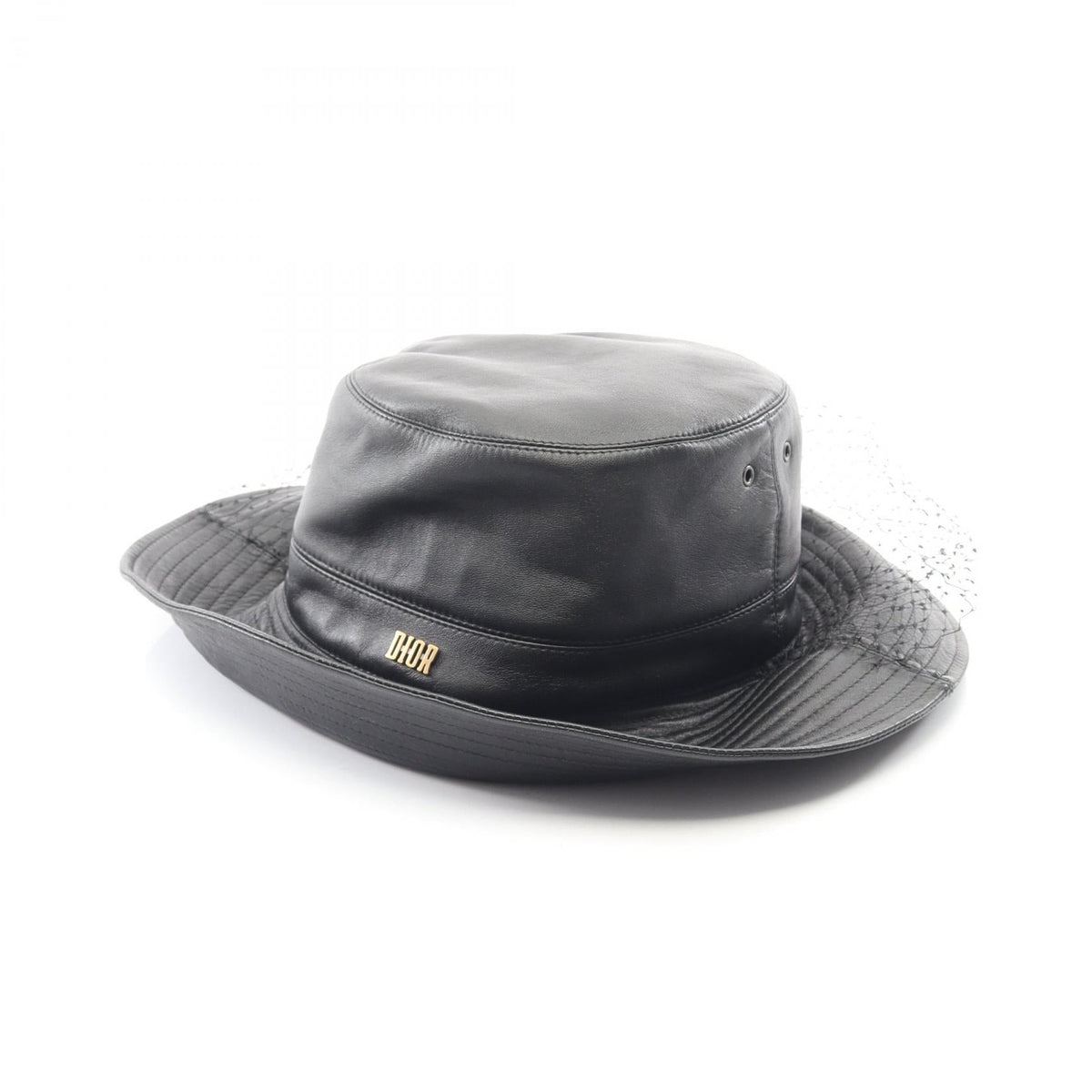 Dior Teddy-D · Tulle Bob Bucket Hat · Leather