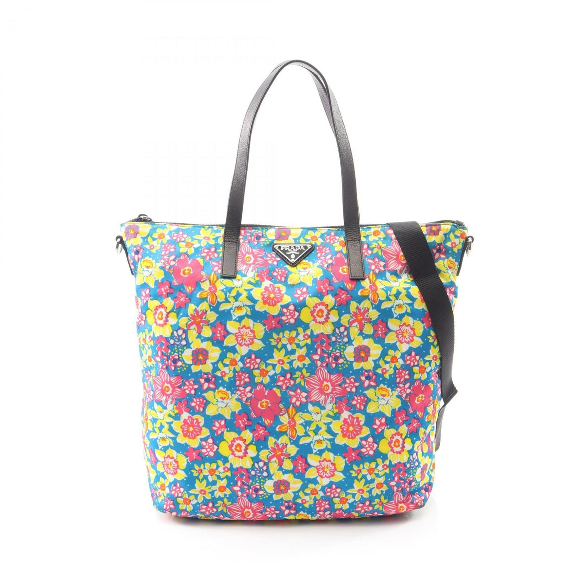Prada Tessuto Stampat · Floral · Saffiano