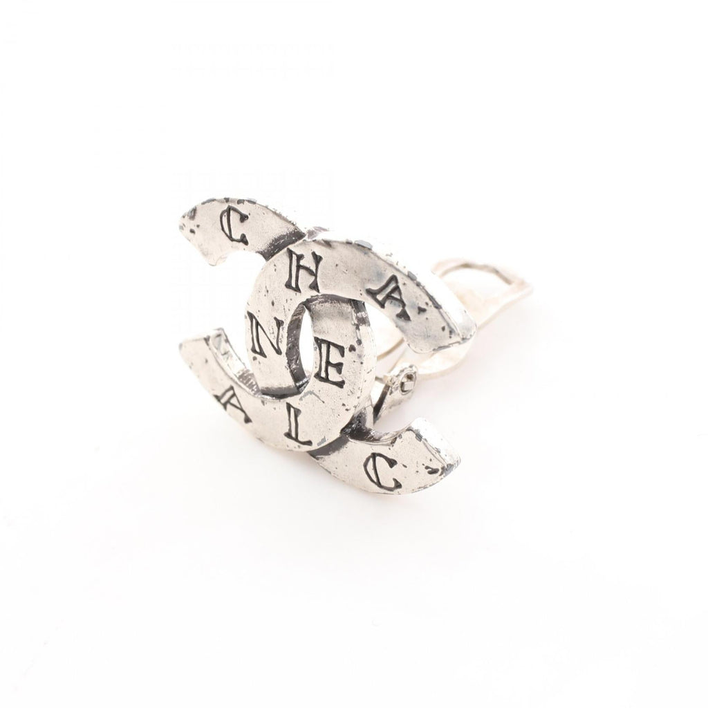 Chanel COCO Mark · Steel Earrings