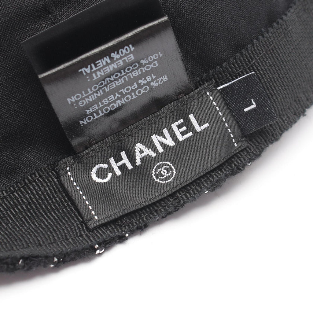 Chanel Tweed Newsboy Cap
