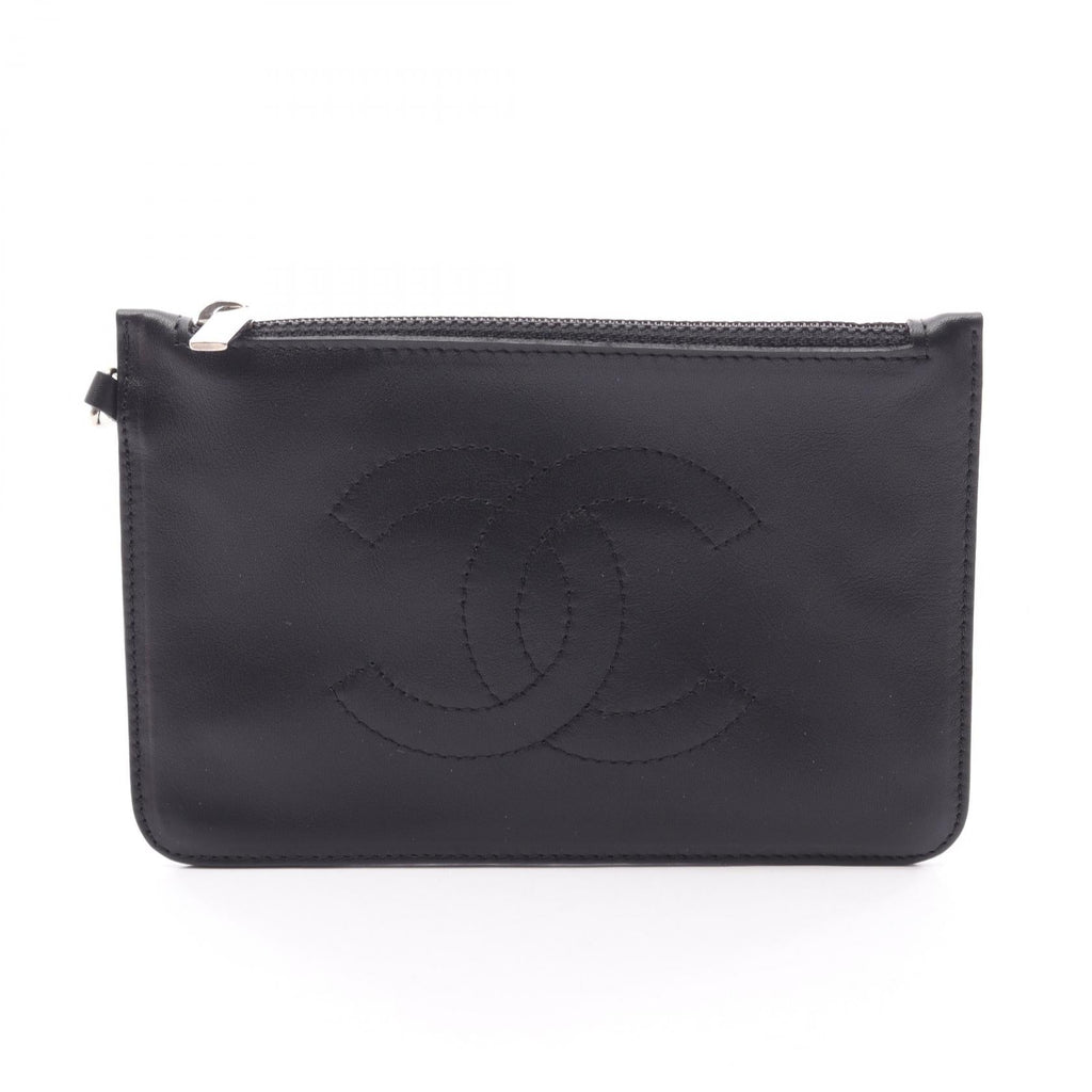Chanel · Lambskin Pouch · Silver Hardware