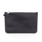 Chanel · Lambskin Pouch · Silver Hardware