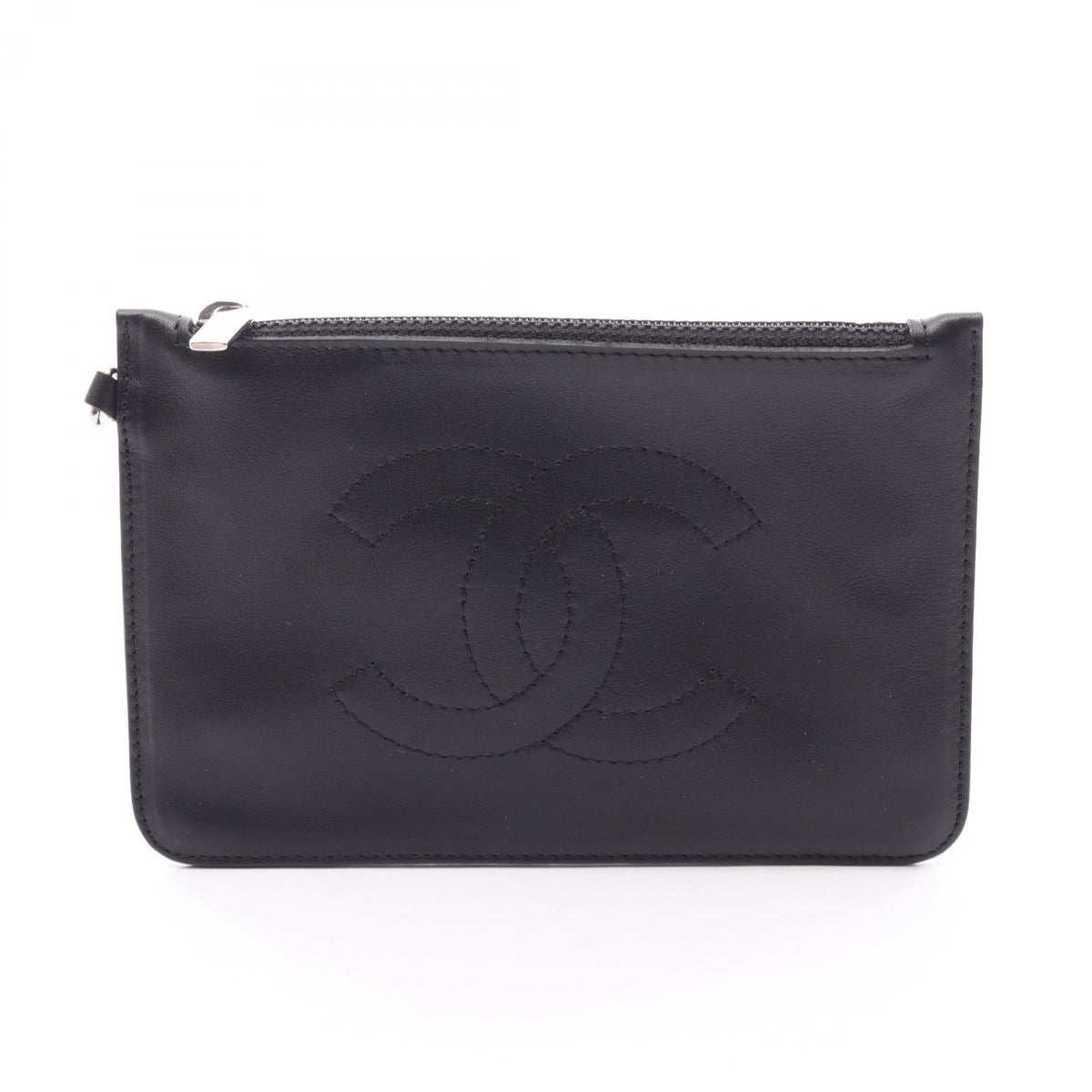 Chanel · Lambskin Pouch · Silver Hardware