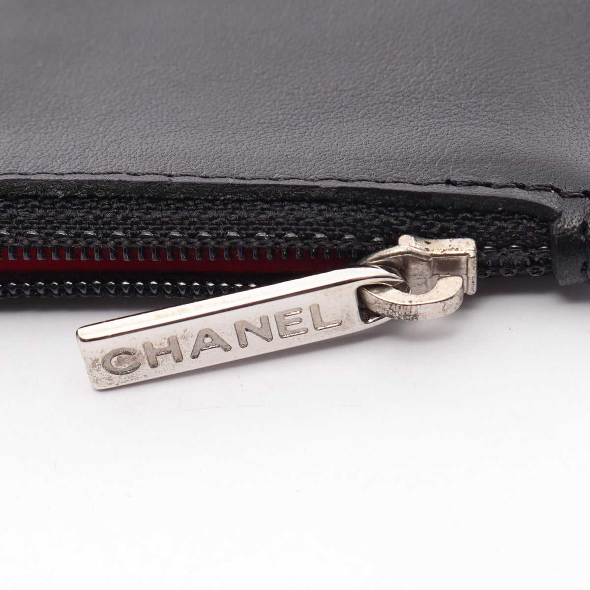 Chanel · Lambskin Pouch · Silver Hardware
