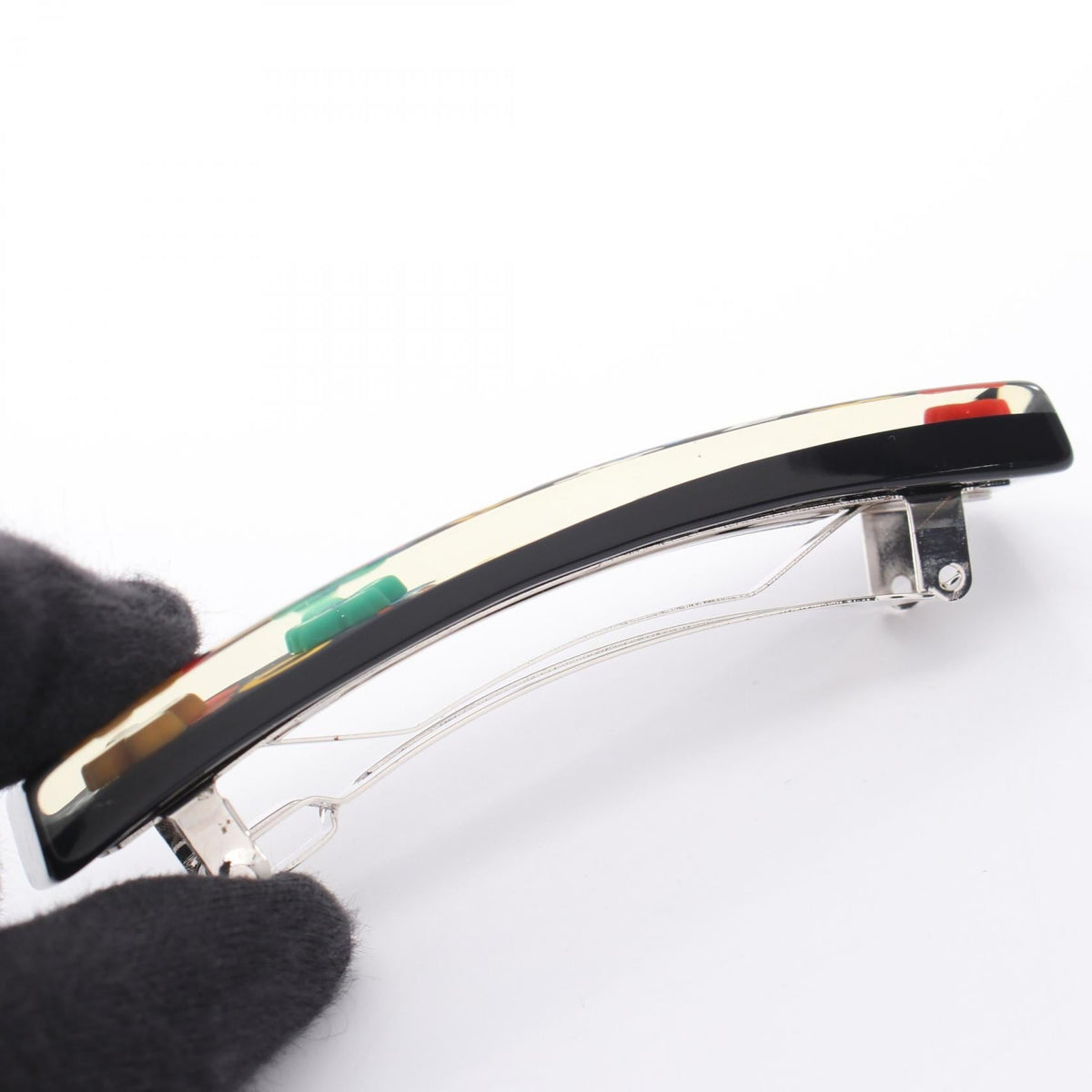 Chanel · Clover Hair Clip · Resin