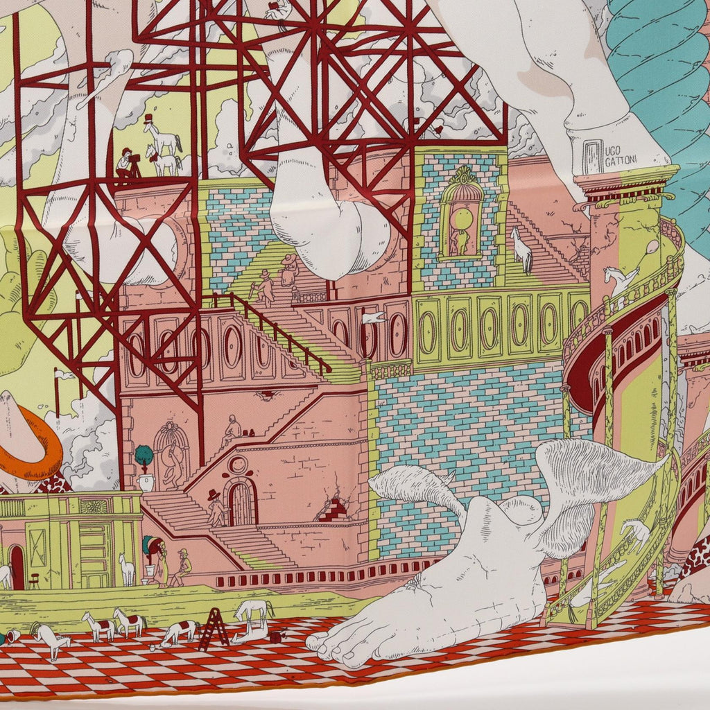 Hermès Carré 90 · Hippopolis · Silk