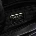 Prada Triangle Logo · Tote · Knit Leather