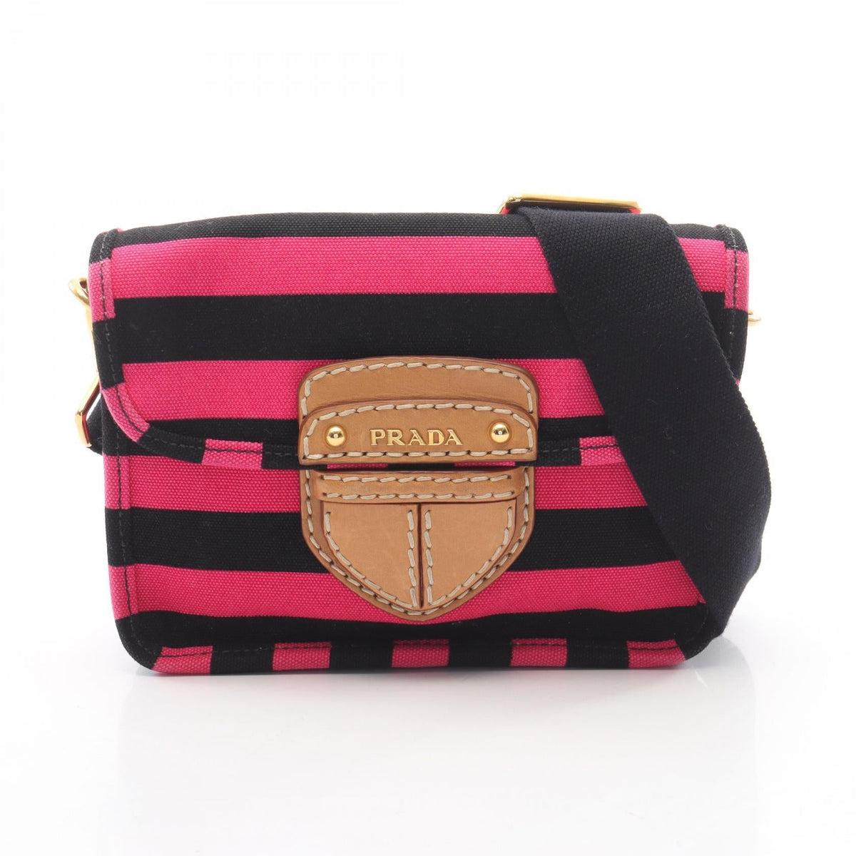 Prada Canapa Rige · Striped Canvas