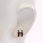 Hermès Mini Pop H · Gold Plated Earrings