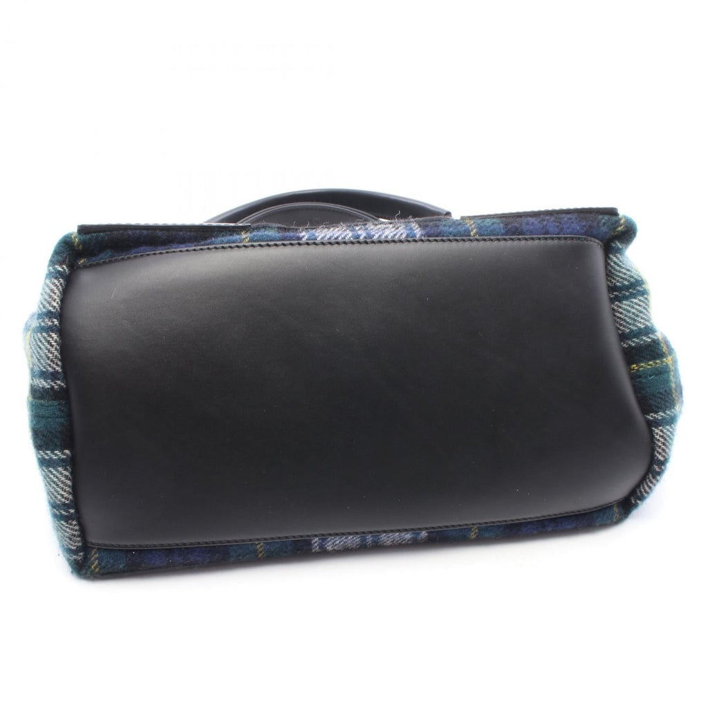 BALENCIAGA Navy Cabas S · Check Tote