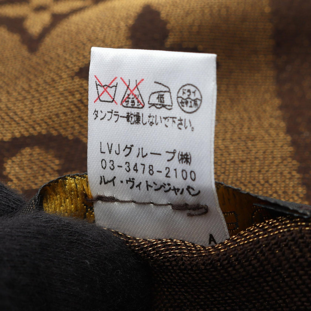 Louis Vuitton Monogram Shine · Silk Wool Shawl