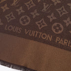 Louis Vuitton Monogram Shine · Silk Wool Shawl