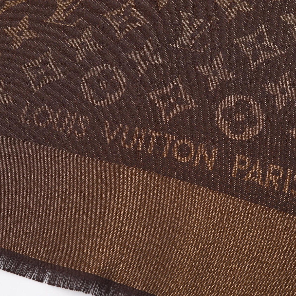 Louis Vuitton Monogram Shine · Silk Wool Shawl