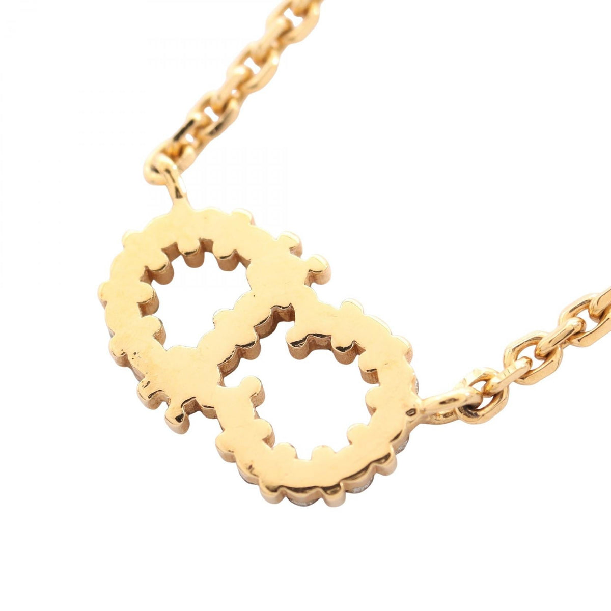 Dior CD Logo Necklace · Crystal & Pearl