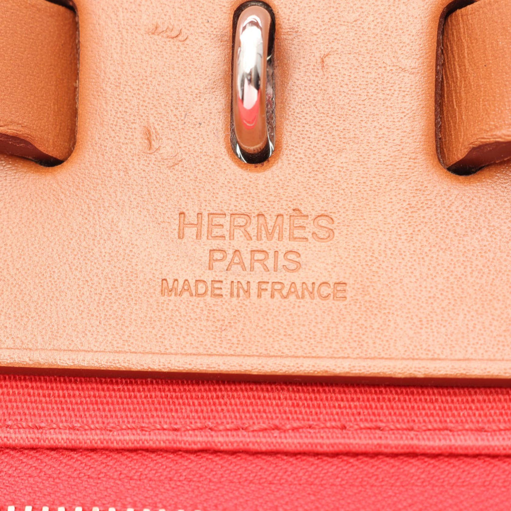 Hermès Herbag Zip PM · Toile Officier