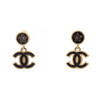 Chanel COCO Mark Earrings · Gold Plated