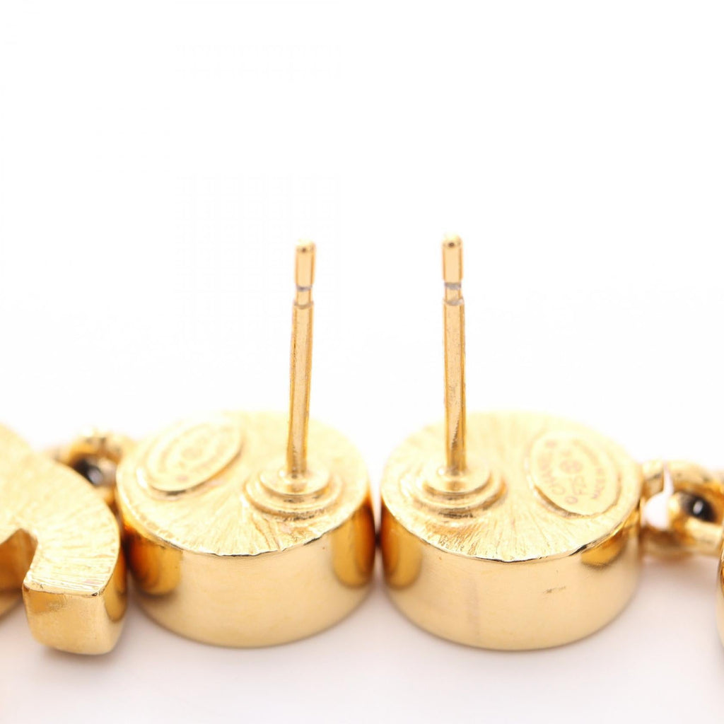 Chanel COCO Mark Earrings · Gold Plated