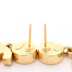 Chanel COCO Mark Earrings · Gold Plated