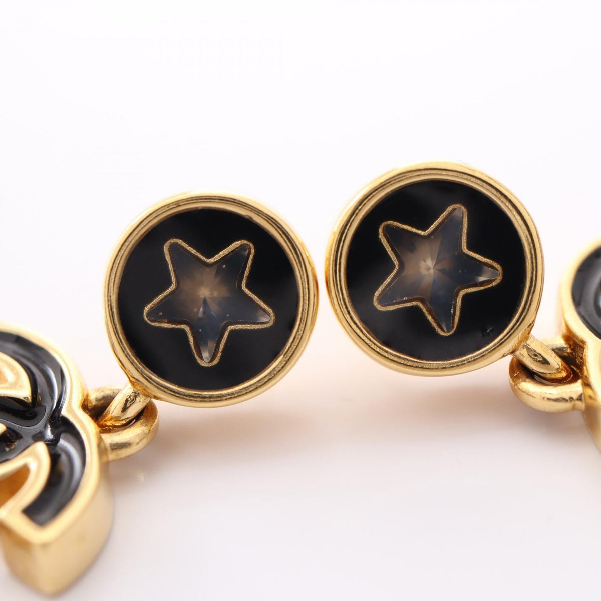 Chanel COCO Mark Earrings · Gold Plated